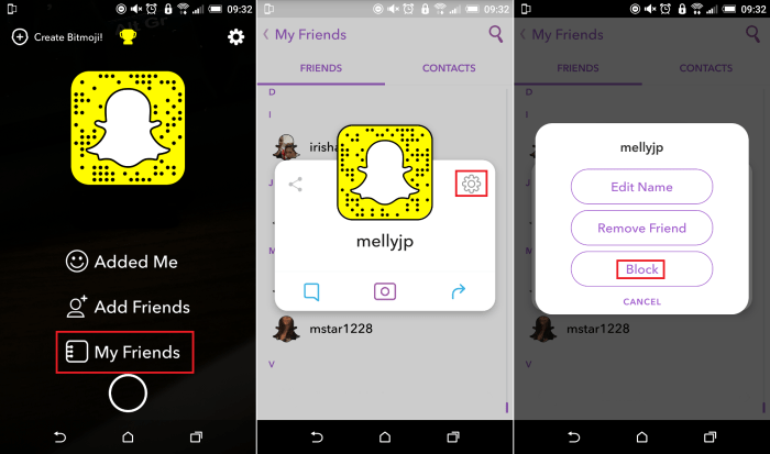 Snapchat unblock